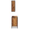 vidaXL Bathroom Furniture Set with Door 2 pcs Old Wood Engineered Wood