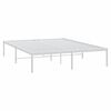 vidaXL Metal Bed Frame without Mattress White 150x200cm