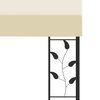 vidaXL Wall-mounted Gazebo 4x3x2.5 m Cream