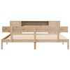 vidaXL Bookcase Bed without Mattress 200x200 cm Solid Wood Pine