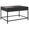 vidaXL Coffee Table with Infinity LED Black 70x50x41 cm