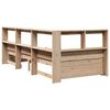 vidaXL Bookcase Bed without Mattress 90x190 cm Solid Wood Pine
