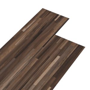 vidaXL Self-adhesive PVC Flooring Planks Striped Brown 30.5 x 61 cm