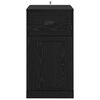 vidaXL Side Cabinet Black Oak 40 x 50 x 75 cm Engineered Wood