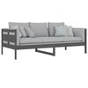 vidaXL Day Bed without Mattress Grey Solid Wood Pine 90x200 cm