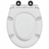 vidaXL Toilet Seat White 47 x 37 x 4 cm Duroplast