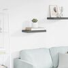 vidaXL Floating Wall Shelf High Gloss Grey 40x23x3.8 cm MDF