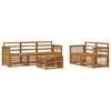 vidaXL Outdoor Sofa Set 6 pcs Natural Solid Acacia Wood