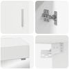 vidaXL Bathroom Furniture Set with Shelf TULUM White Engineered Wood