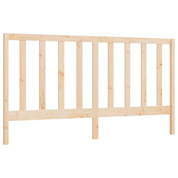 vidaXL Bed Headboard 186x4x100 cm Solid Wood Pine