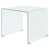 vidaXL Coffee Table | Clear | Tempered safety glass | Small | Modern