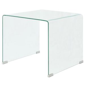 vidaXL Coffee Table | Clear | Tempered safety glass | Small | Modern