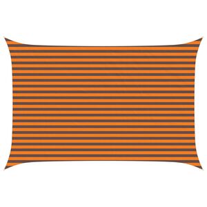 vidaXL Sun Shade Sail Orange and Brown 4.5 x 3 m 100% Polyester Oxford