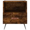 vidaXL Bedside Cabinet Smoked Oak 40x35x47.5 cm Engineered Wood