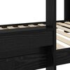 vidaXL Bunk Bed for Kids Black Oak 100 x 190 cm Engineered Wood