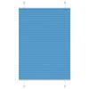 vidaXL Pleated Blind Blue 90x150 cm Fabric Width 89.4 cm Polyester
