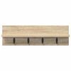 vidaXL Wall-Mounted Coat Rack Sonoma Oak 60 x 10.5 x 18 cm