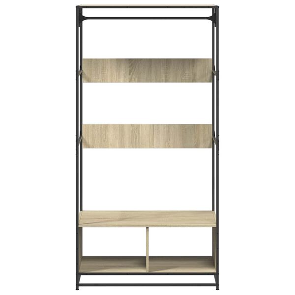 vidaXL Wardrobe Sonoma Oak 90x50x180 cm Engineered Wood