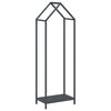 vidaXL Firewood Rack Anthracite 40x25x120 cm Cold-rolled steel