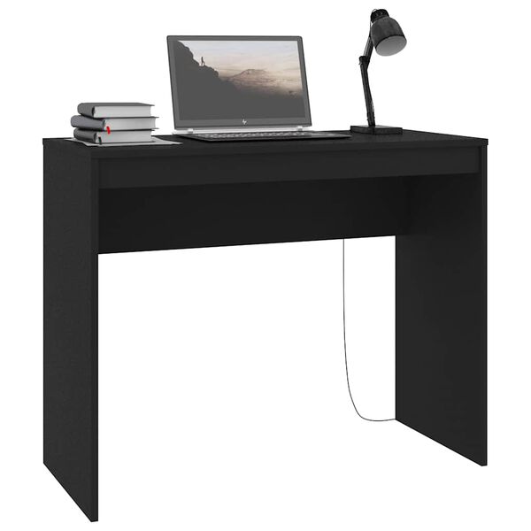 vidaXL Desk Black 90x40x72 cm Engineered Wood