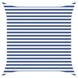 vidaXL Sun Shade Sail Blue and White 3 x 3 m 100% Polyester Oxford