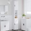 vidaXL Bathroom Cabinet White 30 x 35 x 192 cm Engineered wood & Metal