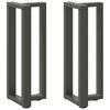 vidaXL Console Table Legs T-Shaped&nbsp;2 pcs Anthracite 38x25x(72-73) cm Steel