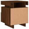 vidaXL Bedside Cabinets with LED Lights 2 pcs Brown Oak 40x39x48.5 cm