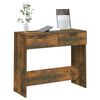 vidaXL Console Table Smoked Oak 90x36x75 cm Engineered Wood