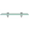 vidaXL Floating Shelves 2 pcs Glass 30x20 cm 8 mm