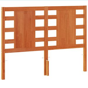 vidaXL Headboard Wax Brown 135 cm Solid Wood Pine