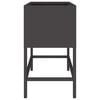 vidaXL Raised Garden Planter Black 60 x 26 x 45 cm Steel