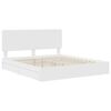 vidaXL Storage Bed with Headboard White 200 x 200 cm Engineered Wood