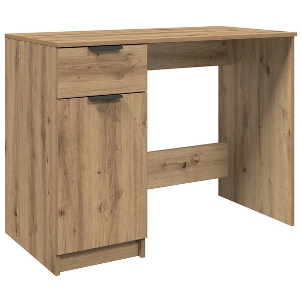 vidaXL Desk Artisan Oak 100x50x75 cm Engineered Wood
