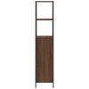 vidaXL Bathroom Cabinet with Shelves Brown Oak 36x35x165 cm