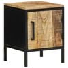 vidaXL Bedside Cabinet 2 pcs Brown and Black 30 x 30 x 40 cm