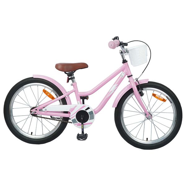 vidaXL Kids Bike 18'' for 5-7 Years Old Light Pink