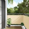 vidaXL Balcony Privacy Screen Cream 1000x75 cm PVC