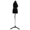 vidaXL Adjustable Dress Form Female Height Adjustable Black L Velvet