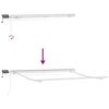 vidaXL Retractable Awning Light Grey 350 x 250 cm Fabric and Steel