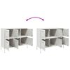 vidaXL Sideboard White 100.5x39x79 cm Steel