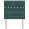 vidaXL Velvet Headboard Argyle with Headboard Dark green 90 cm Velvet