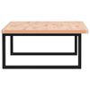 vidaXL Basin Shelf Wall Mounted Steel and Solid Wood Beech