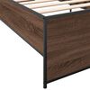 vidaXL Bed Frame without Mattress Brown Oak 100x200 cm