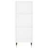 vidaXL Highboard High Gloss White 34.5x32.5x180 cm Engineered Wood