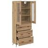 vidaXL Highboard Cabinet with Shelf 2 pcs Artisan Oak Engineered Wood