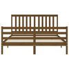 vidaXL Bed Frame without Mattress Honey Brown 160x200 cm Solid Wood