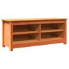 vidaXL Storage Bench Wax Brown 110 x 38 x 45.5 cm Solid Pine Wood