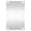 vidaXL Wall Mirror with LED Lights 50x80 cm Glass Rectangle