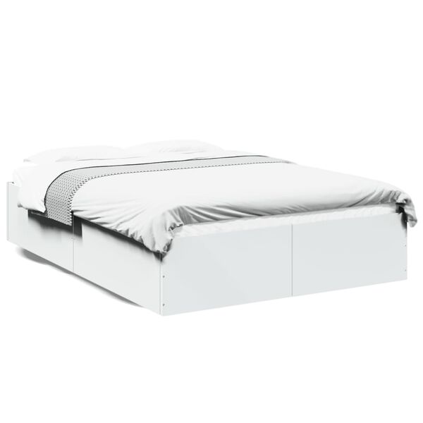 vidaXL Bed Frame without Mattress White 120x190 cm Small Double